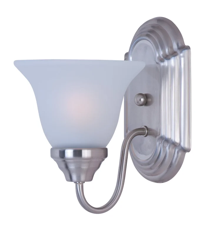 Maxim 8011FTSN Essentials – 801x One Light Wall Sconce, Satin Nickel