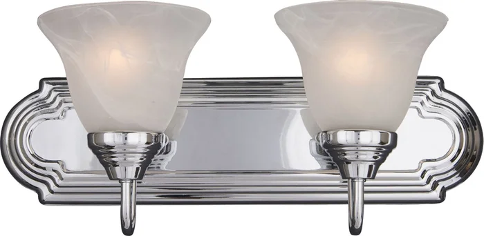 Maxim 8012MRPC Essentials – 801x Two Light Bath Vanity, Polished Chrome