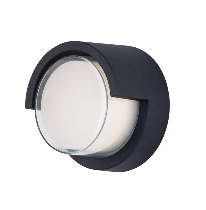 Maxim 86162BK Eyebrow LED Outdoor Wall Sconce, Black