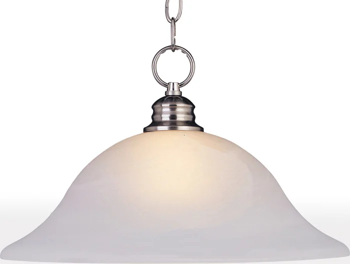 Maxim 91076FTSN Essentials – 9106x One Light Pendant, Satin Nickel