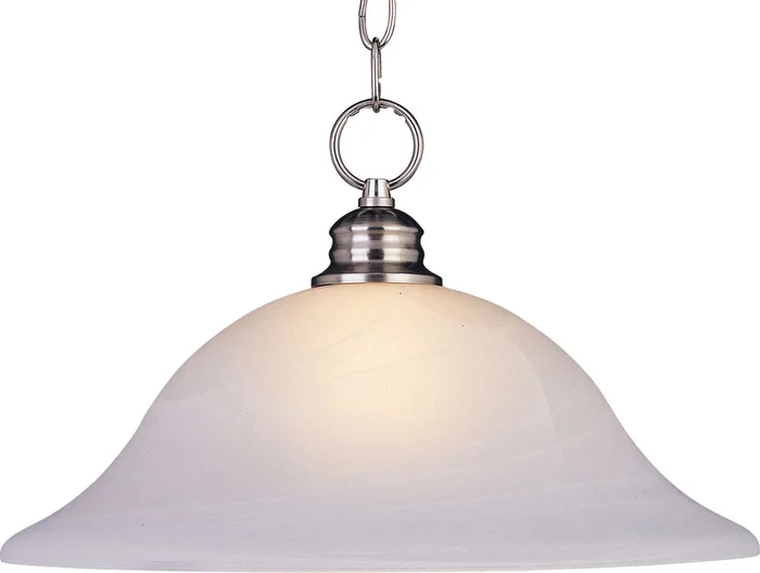 Maxim 91076MRSN Essentials – 9106x One Light Pendant, Satin Nickel