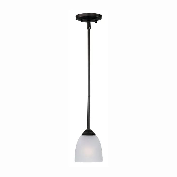 Maxim 92061FTBK Stefan One Light Mini Pendant, Black