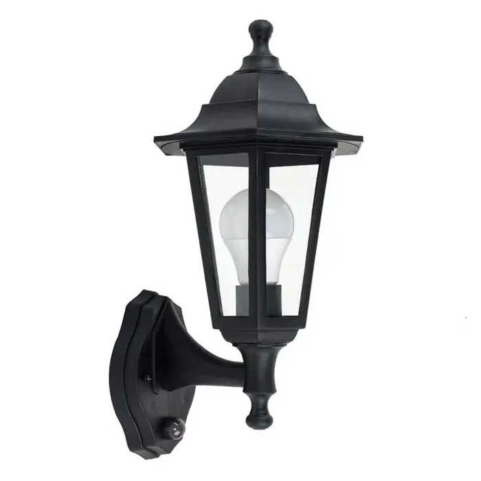 Mayfair Acrylic Budget Outdoor Wall Lantern, with PIR Motion Sensor, 1 x E27