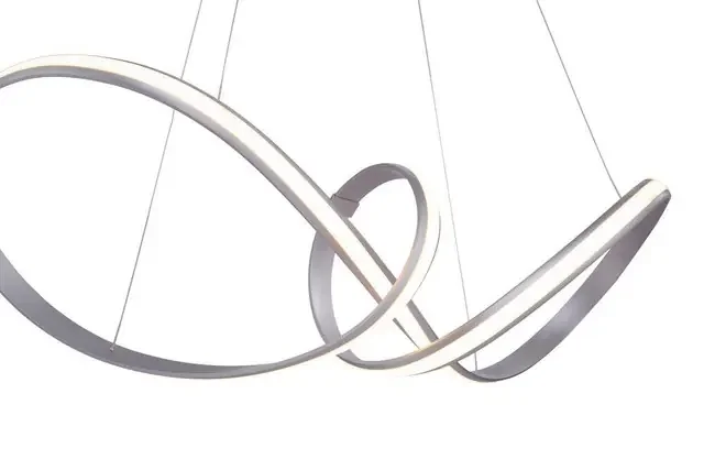 MELINDA Silver Wide Dimmable Pendant Light