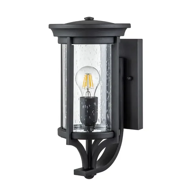 Merill Black IP44 Wall Light