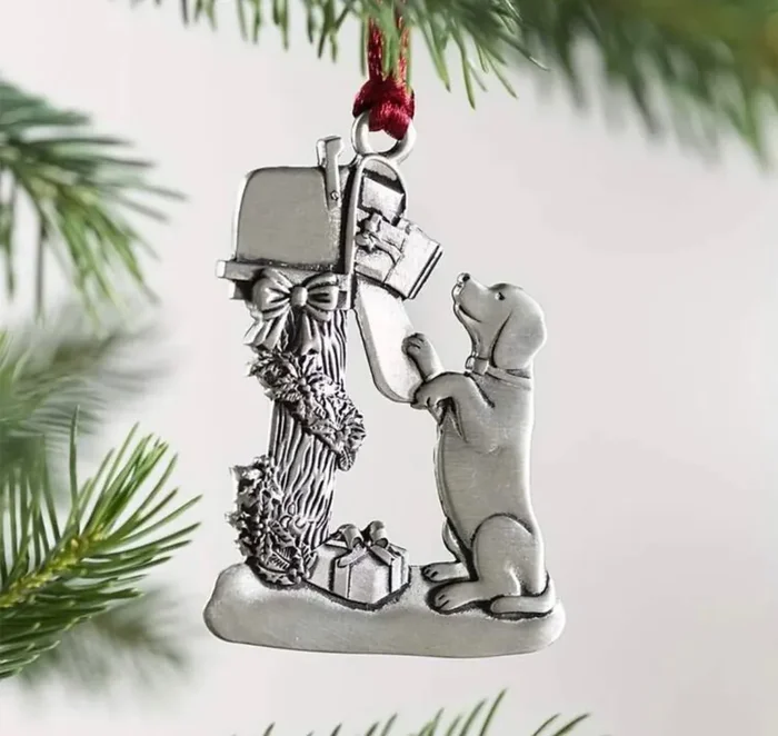 Metal Dog Tree Decoration