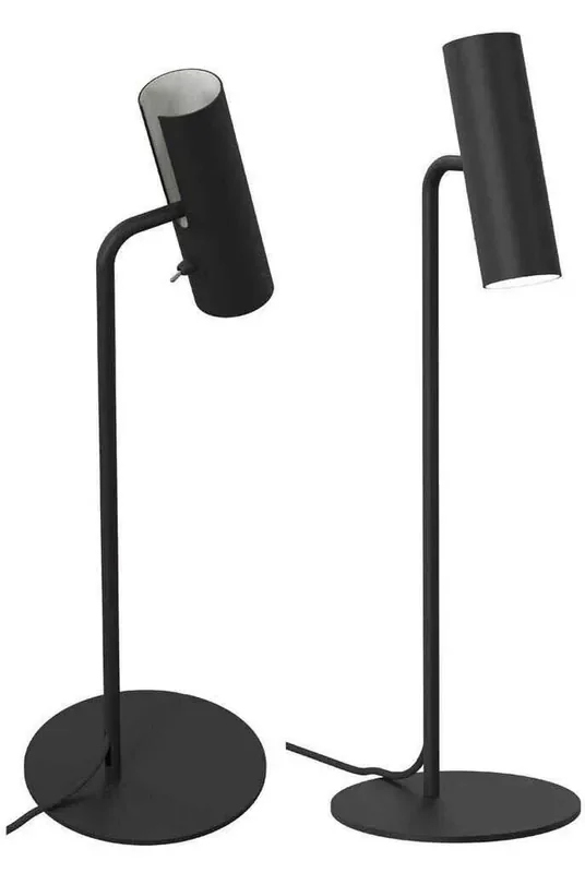 MIB 6 Black Metal with Black Cable Table Lamp