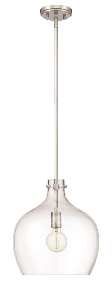 Millennium 2071-BN One Light Pendant, Brushed Nickel