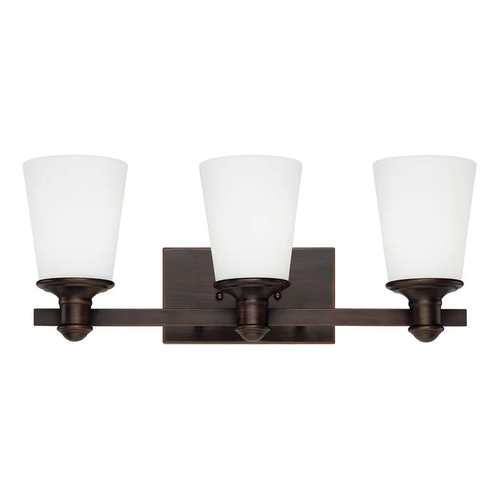 Millennium 2163-RBZ Cimmaron Three Light Vanity, Rubbed Bronze