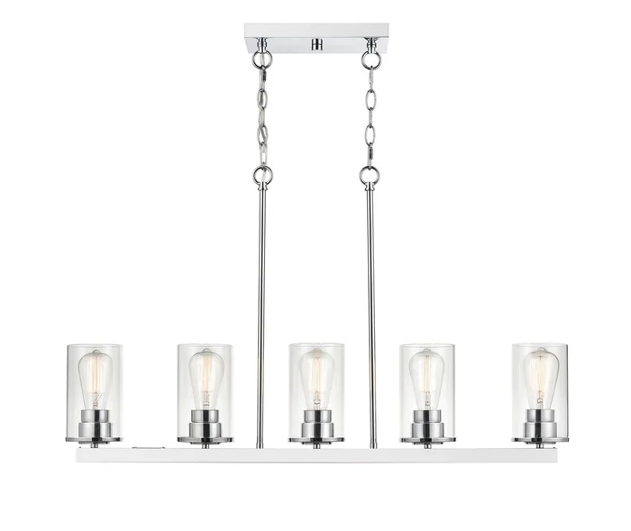 Millennium 2725-CH Verlana Five Light Pendant, Chrome
