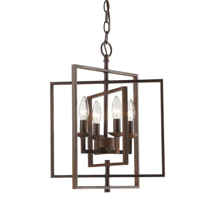 Millennium 3230-RBZ Four Light Pendant, Rubbed Bronze