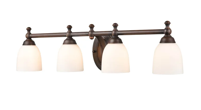 Millennium 4424-RBZ Four Light Vanity, Rubbed Bronze