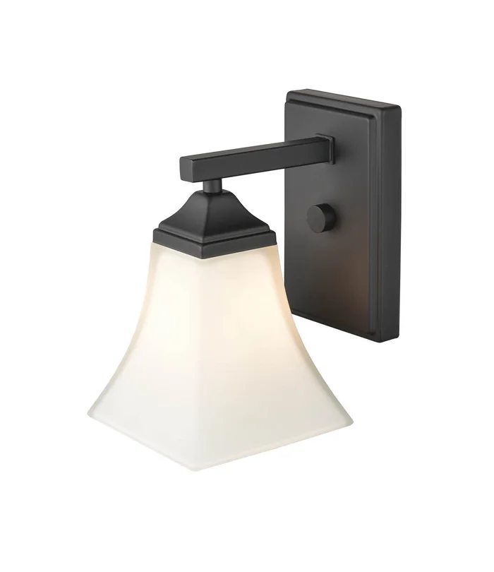 Millennium 4501-MB One Light Wall Sconce, Matte Black