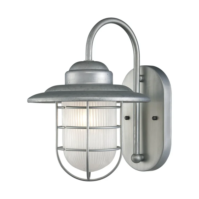 Millennium 5390-GA R Series One Light Wall Sconce, Galvanized