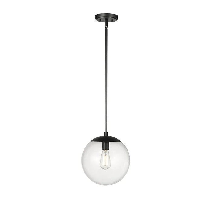 Millennium 8151-MB Avell One Light Pendant, Matte Black