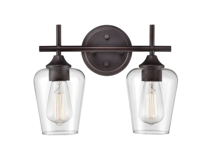 Millennium 9702-RBZ Ashford Two Light Vanity, Rubbed Bronze