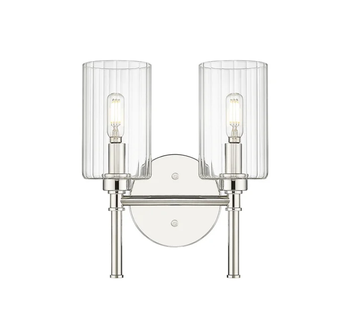 Millennium 9922-PN Chastine Two Light Vanity, Polished Nickel