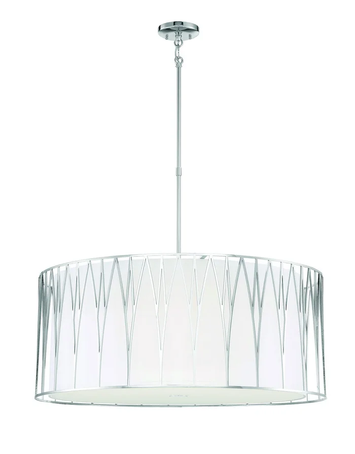 Minka-Lavery 1084-613-L Regal Terrace LED Pendant, Polished Nickel