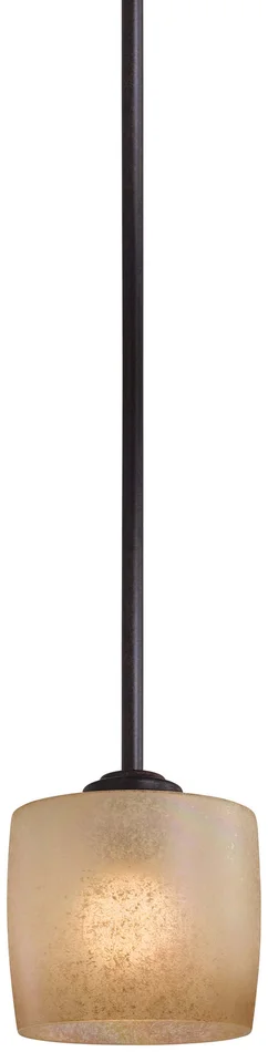 Minka-Lavery 1181-357 Raiden One Light Mini Pendant, Iron Oxide