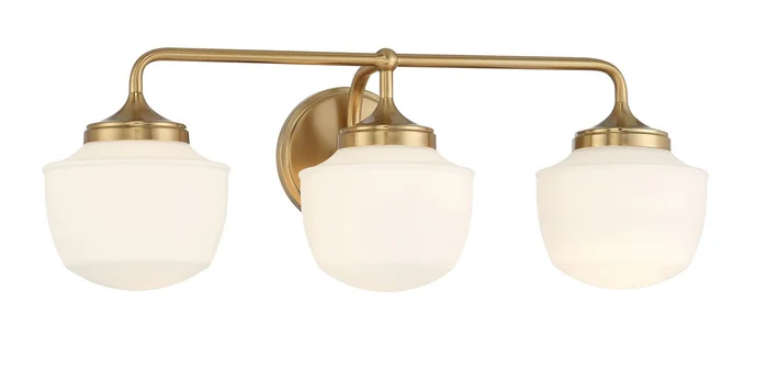Minka Lavery 2573-575 Cornwell Three Light Bath Vanity, Aged Brass