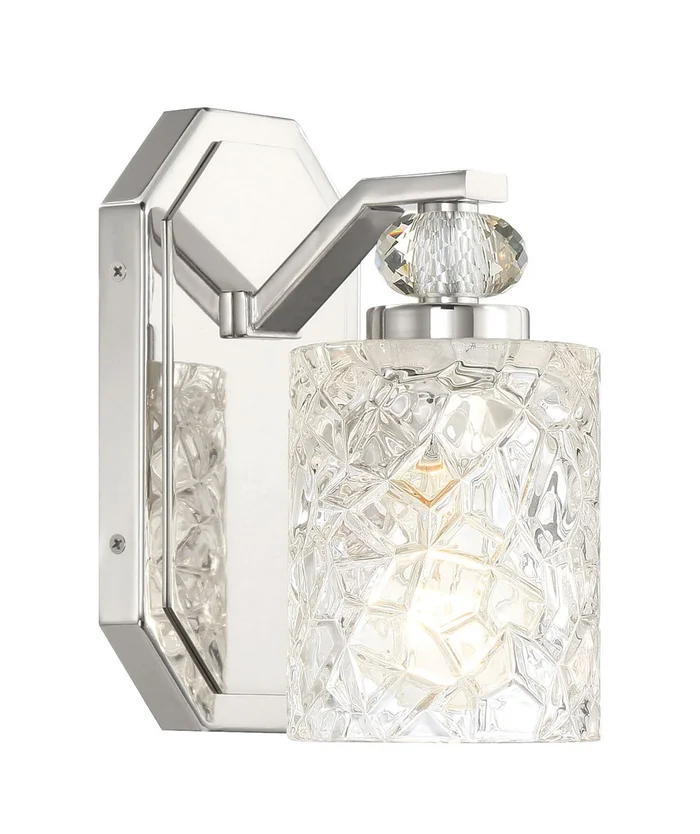 Minka Lavery 2611-77 Crystal Kay One Light Bath Vanity, Chrome