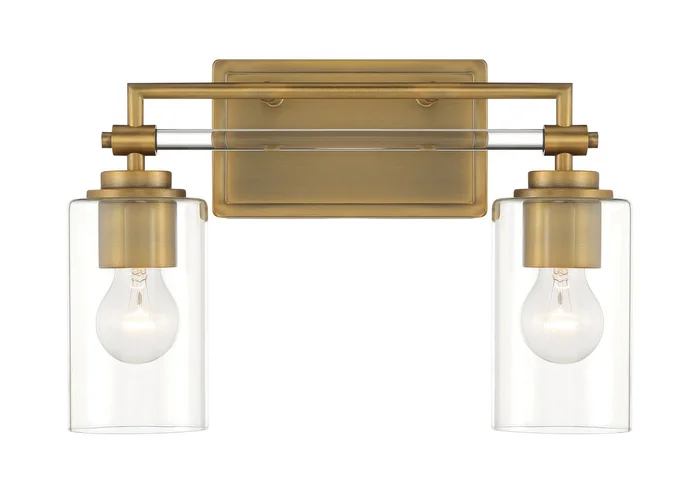 Minka Lavery 2642-575 Binsly Two Light Bath Vanity, Aged Brass