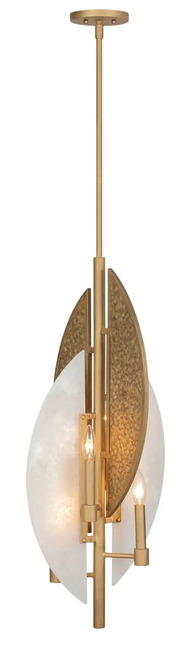 Minka Lavery 3462-788 Saint Martin Four Light Pendant, Ashen Gold