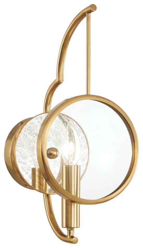 Minka Lavery 3811-863 Into Focus One Light Wall Sconce, Brass Antique