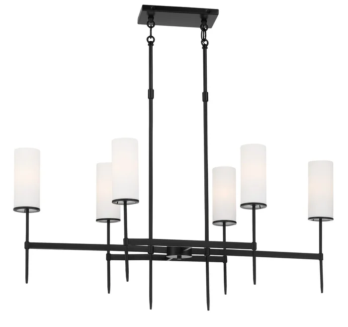 Minka-Lavery 3846-66A First Avenue Six Light Island Pendant, Coal
