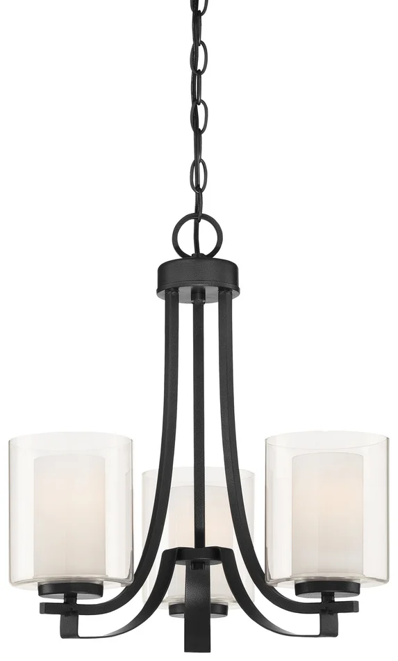 Minka-Lavery 4103-66 Parsons Studio Three Light Chandelier, Sand Coal