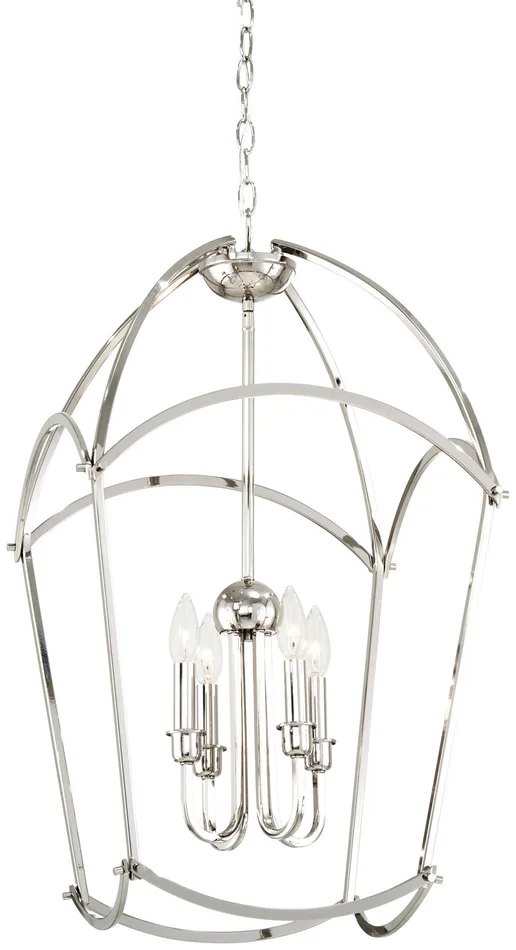 Minka-Lavery 4774-613 Jupiter’S Canopy Four Light Pendant, Polished Nickel
