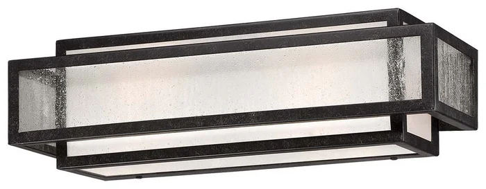 Minka-Lavery 4872-283 Camden Square Two Light Bath, Aged Charcoal