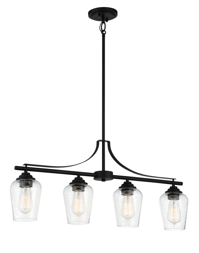 Minka-Lavery 4924-66A Shyloh Four Light Island Pendant, Coal