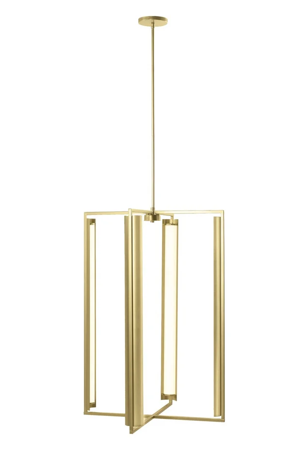 Minka-Lavery 5056-774-L Trizay LED Pendant, Harvest Gold
