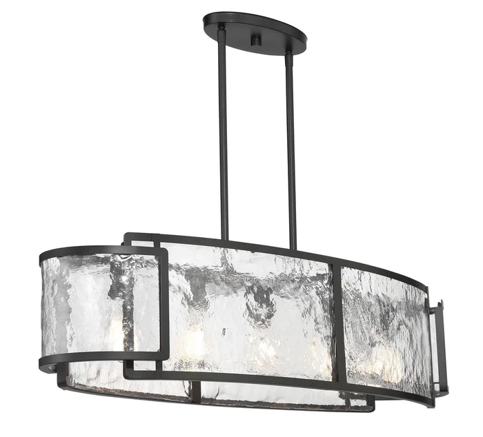 Minka Lavery 5268-66A Bella Collina Six Light Island Pendant, Coal