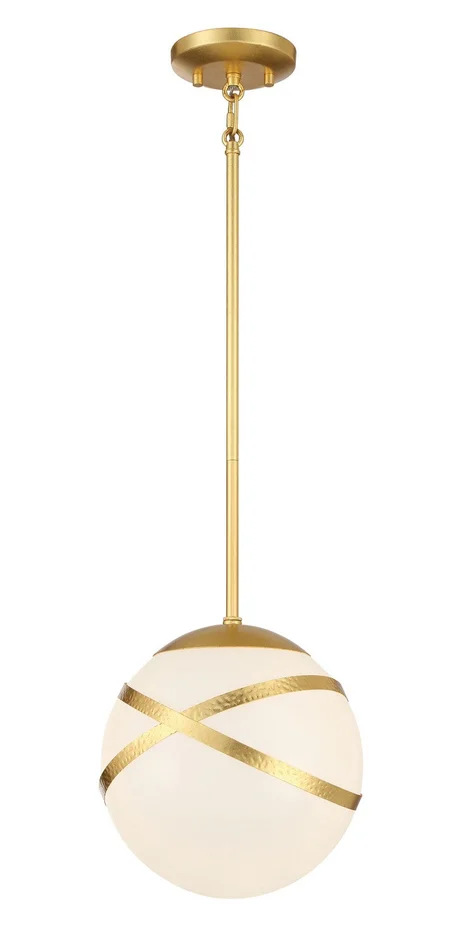 Minka Lavery 5431-853 Atlys By Robin Baron One Light Mini Pendant, Gold