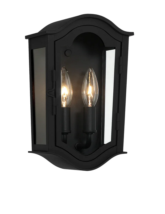 Minka-Lavery 73200-66 Houghton Hall Two Light Outdoor Wall Mount, Sand Coal
