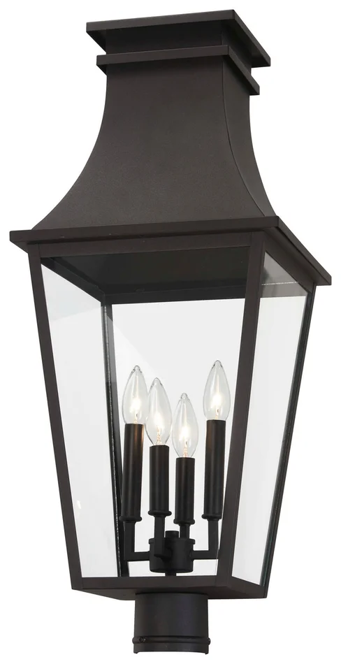 Minka-Lavery 7996-66 Gloucester Four Light Outdoor Post Mount, Sand Coal