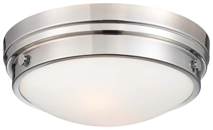 Minka-Lavery 823-77 Two Light Flush Mount, Chrome
