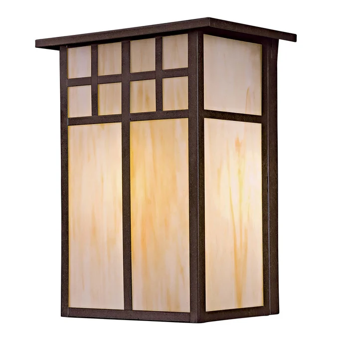 Minka-Lavery 8603-A179 Scottsdale Ii One Light Outdoor Wall Mount, Textured French Bronze