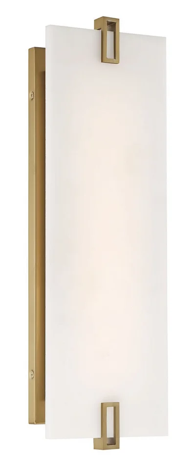 Minka-Lavery 921-695-L Aizen LED Wall Sconce, Soft Brass