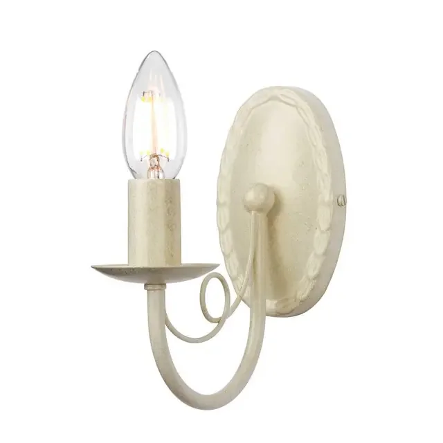 Minster Ivory and Gold Wall Light