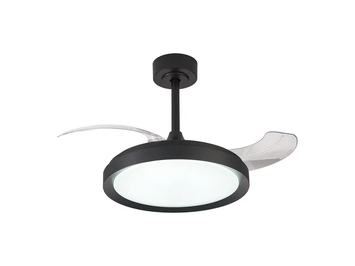 Mistral Mini 40W LED Dimmable Ceiling Light With Built-In 28W DC Fan, 2700-5000K Remote Control, 2500lm