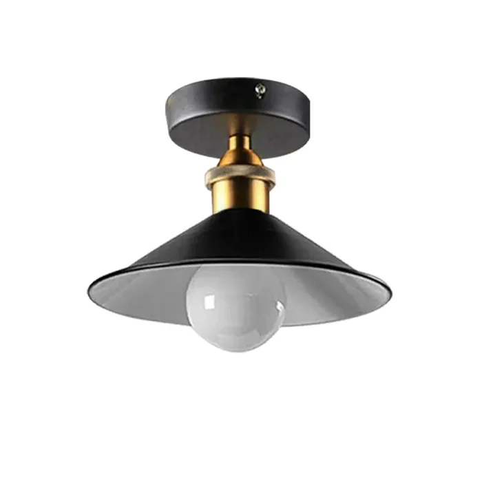 Modern Black Semi Flush Mount Ceiling Light – E27 Base Chandelier for Farmhouse & Modern Spaces