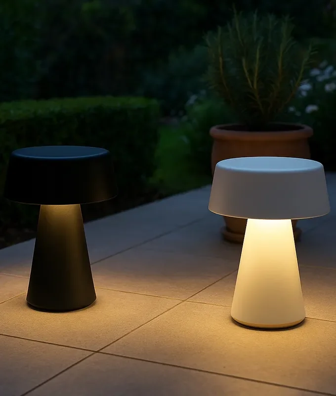 Modern Design Rechargeable Table Lamp – IP65 Rated