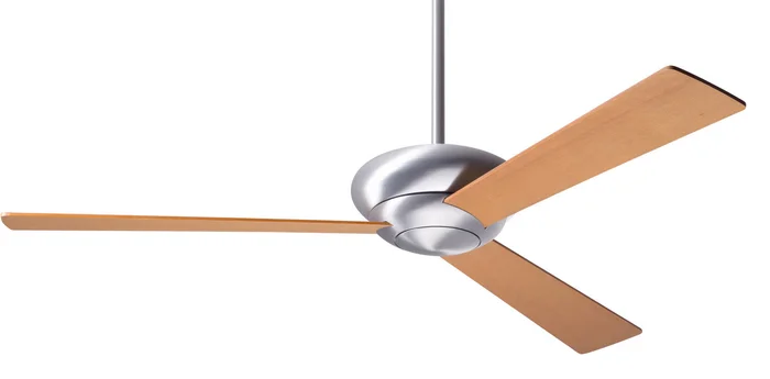 Modern Fan ALT-BA-52-MP-NL-003 Altus 52″ Ceiling Fan, Handheld Remote, Brushed Aluminum with Maple Blades