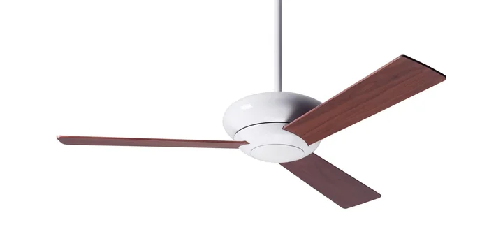 Modern Fan ALT-GW-42-MG-NL-005 Altus 42″ Ceiling Fan, Wall/Remote Control Combo, Gloss White with Mahogany Blades