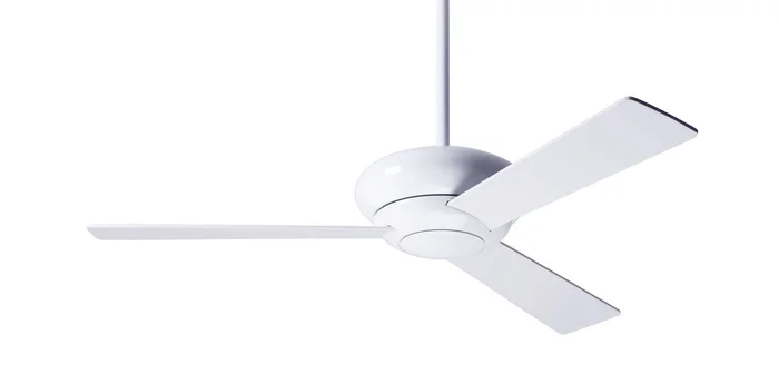 Modern Fan ALT-GW-42-WH-NL-003 Altus 42″ Ceiling Fan, Handheld Remote, Gloss White with White Blades
