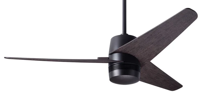 Modern Fan VEL-DB-48-EB-NL-RC Velo DC 48″ Ceiling Fan, Remote Control, Dark Bronze with Ebony Blades