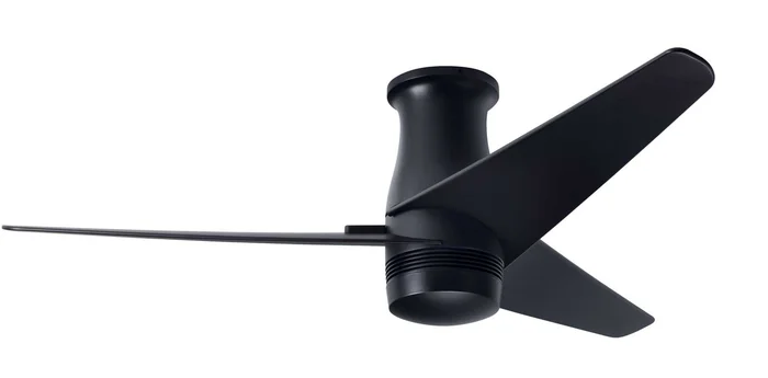 Modern Fan VEL-FM-DB-48-NK-NL-RC Velo Flush DC 48″ Ceiling Fan, Remote Control, Dark Bronze with Nickel Blades